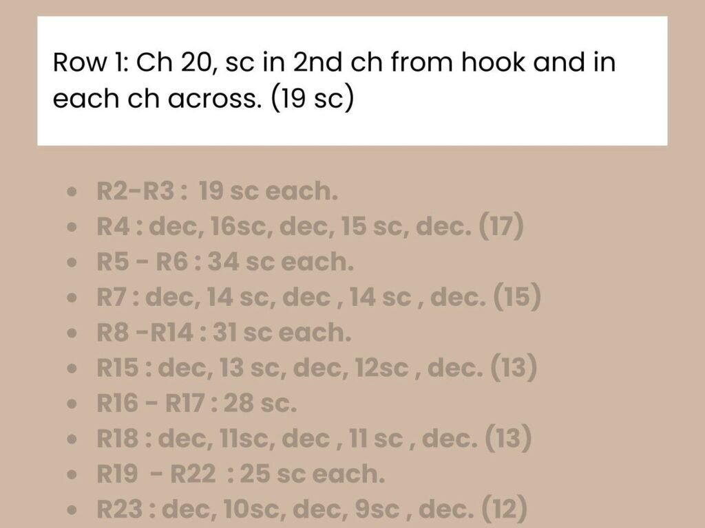 Crochet Code Rows Code How to Read Crochet Patterns