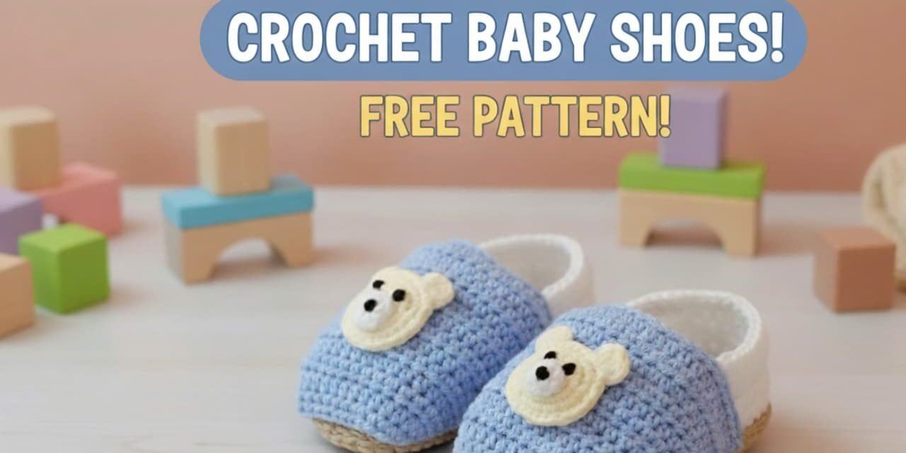crochet baby shoes