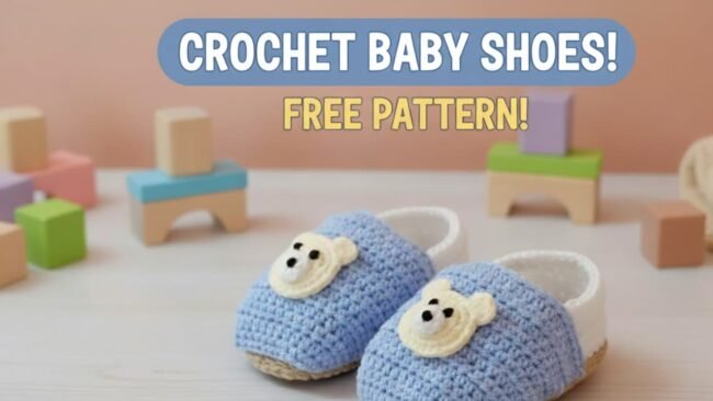 crochet baby shoes