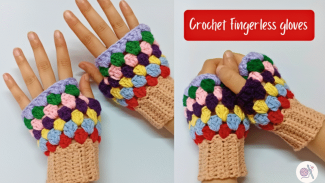 crochet fingerless gloves