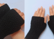 crochet fingerless gloves