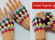 crochet fingerless gloves