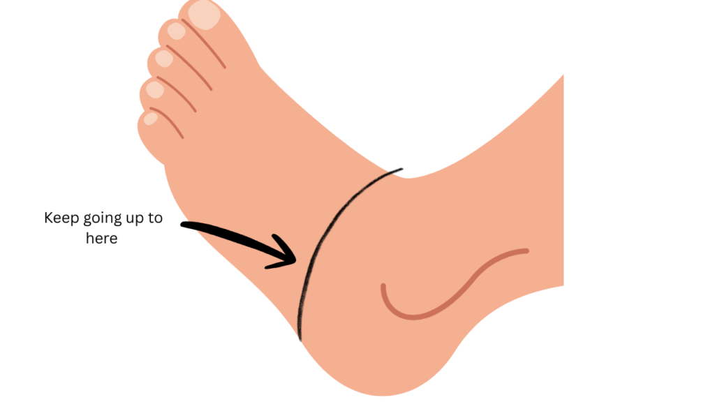 crochet socks measurements