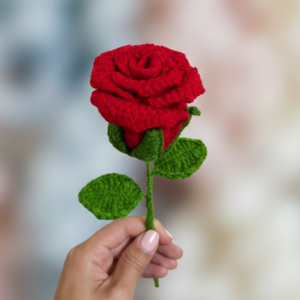 rose Flower Crochet Rose