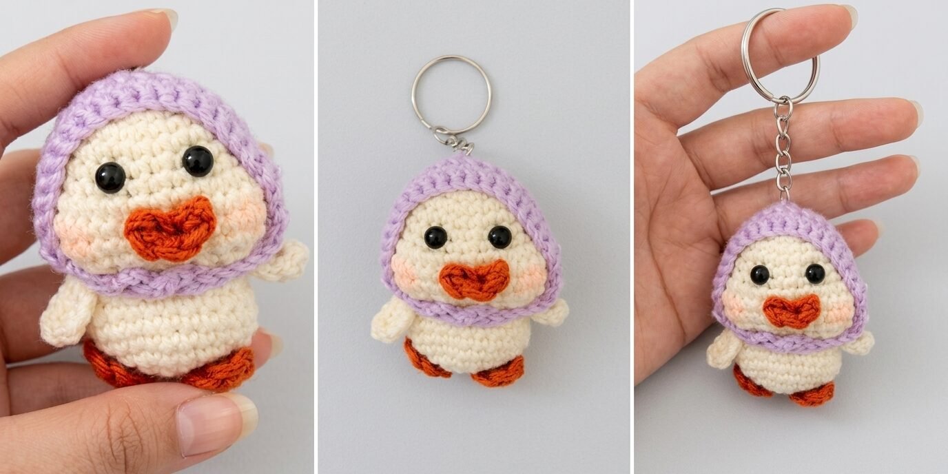crochet mini duck