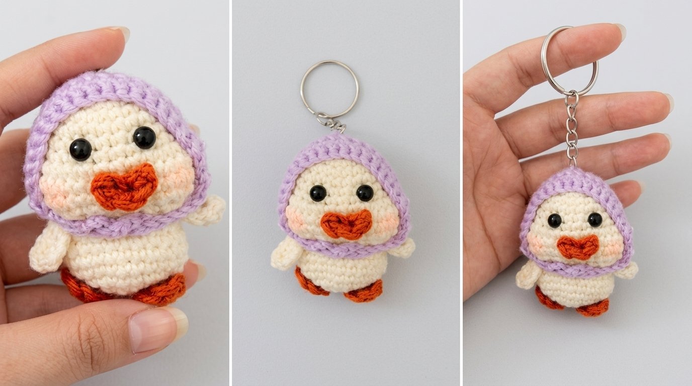 crochet mini duck